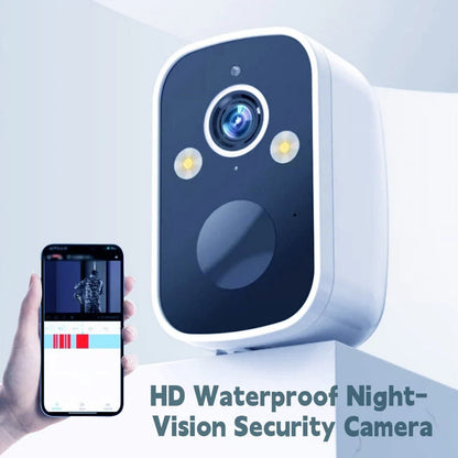 ¡Cámara de visión nocturna inalámbrica – Seguridad inteligente las 24 horas!