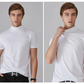 👕 Camiseta Ajustada de Cuello Alto para Hombre – Estilo Moderno y Confortable para Todos los Días ✨🔥