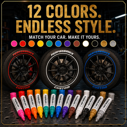 ⏰🔥 ¡OFERTA 50% OFF! 🚗✨ Rotuladores de Pintura para Neumáticos – Personaliza Tus Llantas con Colores Vibrantes, Resistentes al Agua y Duraderos 🎨