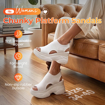 ❄️Sandalias de cuña con punta abierta para mujer✨