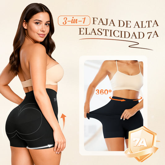 🔥45% de descuento 🔥Ropa interior de seda helada de cintura alta para mujer con control de abdomen y levantamiento de cadera
