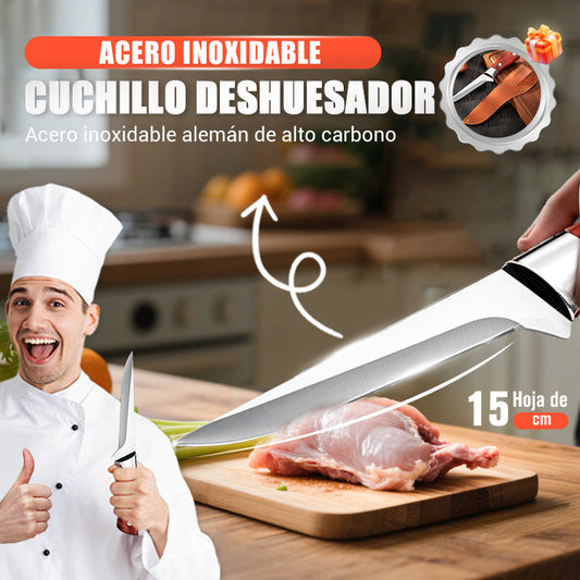 🔪Cuchillo para deshuesar de acero de tungsteno japonés - ¡más afilado que cualquier cuchillo de cocina!⚔️✨