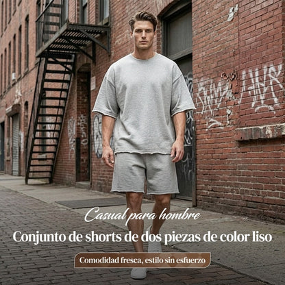 🔥Conjuntos deportivos sin mangas de color liso y casual🔥