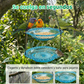 🐦 Comedero para Pájaros Estilo Vintage con Bañera – Fácil de Colgar y Llenar, Ideal para Petirrojos y Herrerillos Azules 🏡✨