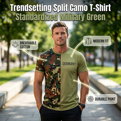 🔥 ¡Último día! 50% de descuento en la camiseta de camuflaje patchwork para hombre 🪖 Estilo militar informal, transpirable y cómoda para el uso diario y actividades al aire libre.
