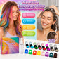 ⏳🔥¡50 % DE DESCUENTO POR TIEMPO LIMITADO! ⏰ 🌈 Set de 12 Tizas Temporales para el Cabello con Aplicador