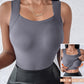 🏆¡Último día con precio especial de 💐 Camisetas sin mangas con cuello en U y sujetador incorporado para mujer.