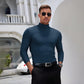 Camiseta de manga larga para hombre con cuello alto y corte ajustado - COMPRA 3 ENVÍO GRATIS