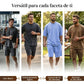 🔥Conjuntos deportivos sin mangas de color liso y casual🔥