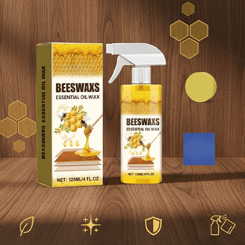 🧽 ¡OFERTA FINAL 50% DE DESCUENTO ÚLTIMO DÍA! 🪵 Spray de Cera de Abejas Todo en Uno para Madera – Nutre, Pula, Protege y Restaura con un Acabado Sin Rayas ✨