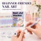 ⏳ ¡50% de descuento por tiempo limitado! ⏰💅 Set de marcadores para diseño de uñas DIY 💞