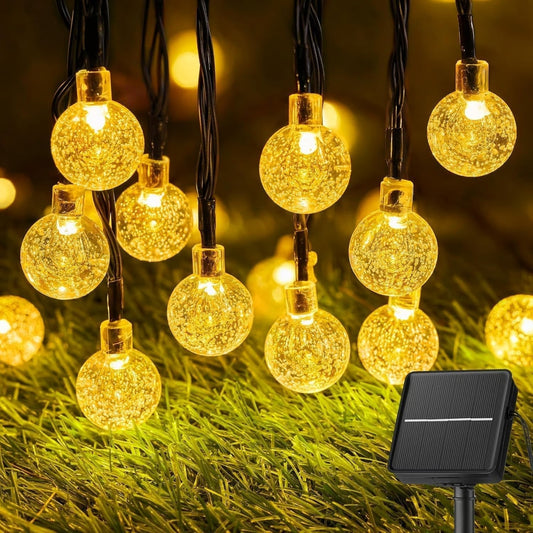 🔥    Cadena de luces LED impermeables alimentadas por energía solar para exteriores