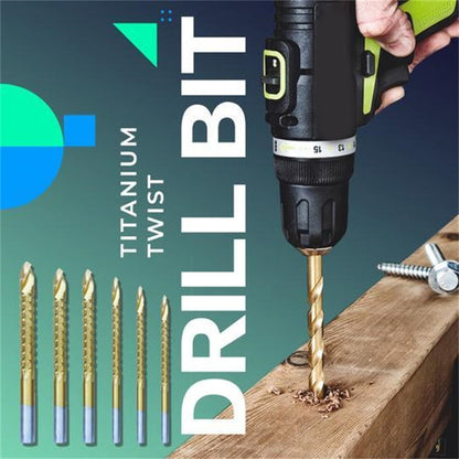 🔧🔥 ¡OFERTA 50% OFF! Juego de Brocas de Titanio 6 Piezas – Perforación Rápida y Precisa para Metal, Madera y Más ⚙️✨