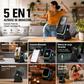 💎 ¡50% DE DESCUENTO! Soporte 5 en 1 con Altavoz Inalámbrico 💎 Audio por Inducción, Soporte para Teléfono y Luz Ambiental