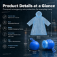 🌧️🧥 Impermeable Desechable de Bolsillo – Sálvate de Lluvias Inesperadas, Ligero, Compacto y Siempre Listo en tu Mochila 🎒✨