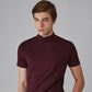 👕 Camiseta Ajustada de Cuello Alto para Hombre – Estilo Moderno y Confortable para Todos los Días ✨🔥