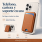 Soporte magnético para teléfono con tarjetero