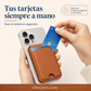 Soporte magnético para teléfono con tarjetero