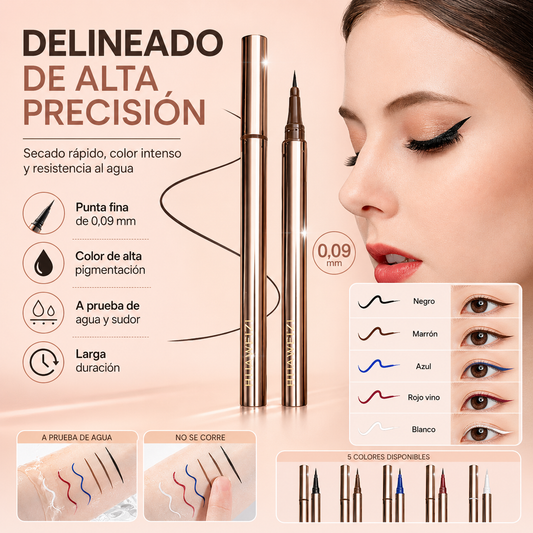 ✨️ ¡El favorito de los maquilladores de alfombra roja! ¡Ahora con 50% de descuento! Lápiz Delineador de Ojos Impermeable, de Larga Duración y que No se Corre