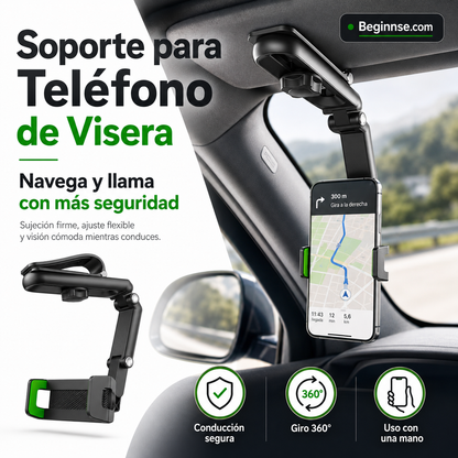 🔥Soporte giratorio y retráctil para teléfono de coche
