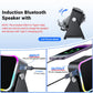 Altavoz Bluetooth Inalámbrico 5 en 1 con Carga Inductiva y Soporte Ajustable para Teléfono