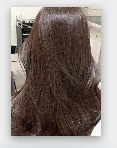 Shampoo de tinte vegetal para el cabello en burbujas