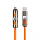 Cable de datos 4 en 1 de 240 W con luces de trabajo de colores