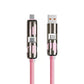 Cable de datos 4 en 1 de 240 W con luces de trabajo de colores