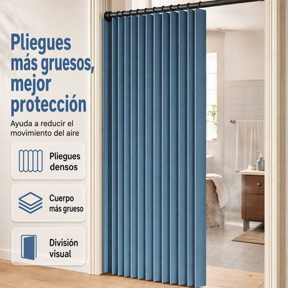 🔥⭐Cortina magnética para puertas plegables sin necesidad de taladrar