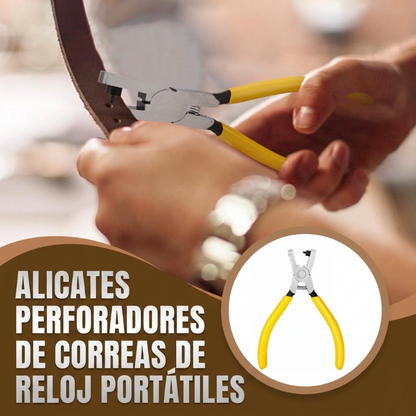 🎉 Oferta 2026 — ¡Más de 19.000 vendidos! 🔧 Alicate Perforador Portátil para Correas de Reloj