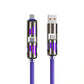 Cable de datos 4 en 1 de 240 W con luces de trabajo de colores