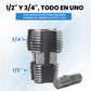 🌲Kit de roscado de tubos de PVC compatible con taladro eléctrico con varios tama
