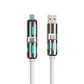 Cable de datos 4 en 1 de 240 W con luces de trabajo de colores