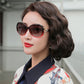 Gafas de sol de moda de gran tamaño para mujer