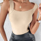 🏆¡Último día con precio especial de 💐 Camisetas sin mangas con cuello en U y sujetador incorporado para mujer.