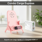 📱✨ Soporte de Teléfono con Cargador Rápido Inalámbrico - Ajuste Universal y Rotación 360°, Ideal para Viajes u Oficina 🚗📦