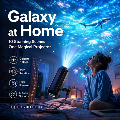Luz nocturna proyector de galaxias y océano HD plug-and-play🥳Más de 50.000 usuarios satisfechos
