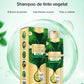 Shampoo de tinte vegetal para el cabello en burbujas