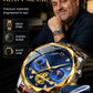 ⌚55% de descuento🎁Reloj mecánico de cuarzo multifunción para hombre