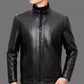 💥 ¡OFERTA DE NAVIDAD! 40% DTO 🥰Chaqueta de piel con forro de felpa para hombre