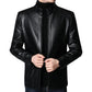 💥 ¡OFERTA DE NAVIDAD! 40% DTO 🥰Chaqueta de piel con forro de felpa para hombre