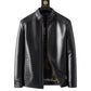 💥 ¡OFERTA DE NAVIDAD! 40% DTO 🥰Chaqueta de piel con forro de felpa para hombre