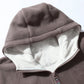 Chaqueta con capucha de forro polar de doble cara para hombre