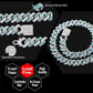 Diamante circonio - Collar de eslabones cubanos