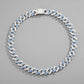 Diamante circonio - Collar de eslabones cubanos