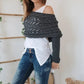 Mantón de punto para mujer