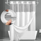🚿 Cortina de ducha con diseño de waffle – textura elegante, resistente al agua y fácil de mantener | Renueva tu baño con estilo y funcionalidad