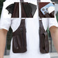 Bolso táctico antirrobo para exteriores con doble correa para el hombro y múltiples bolsillos
