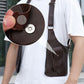 Bolso táctico antirrobo para exteriores con doble correa para el hombro y múltiples bolsillos