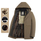 Abrigo Térmico de Invierno para Hombre con Capucha Gruesa – Parka Cálida para el Frío ❄️🧥